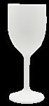 Reusable Solid Color Glasses Reusable Wine Glasses In White Color 2St