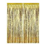Party Essentials Gold Curtains 1X2M 1St