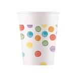 Multicolorwater Dots Fsc Paper Cups 200Ml (Wm) 8St