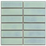 Mozaïek Barcelona 29.1x29.7 cm Geglazuurd Porselein Rechthoek Glans Turquoise (Prijs Per 0,86 m2)