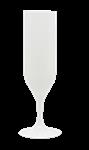 Reusable Solid Color Glasses Reusable Champagne Glasses In White Color 2St