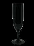 Reusable Solid Color Glasses Reusable Champagne Glasses In Black Color 2St