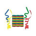 Party Essentials Streamers (4 Colours Mixed: Blue, Yellow, Green, Red) Packet Of 3 Rolls 3St