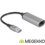 DeLOCK 81571 tussenstuk voor kabels USB Type-A RJ-45 Antraciet