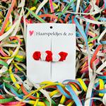 Roosjes op alligatorclip - Ut Malse Arckeldurp - carnaval