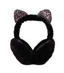 Oorwarmers kind - winter - warm - meisjes - kattenoortjes - zwart