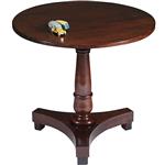 Ronde Biedermeier salontafeltje in mahonie ca. 1830 (No.301815)