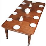 Eetkamertafel tot 12 personen Victoriaans ca 1860 in mooie oude kleur (No.301880)