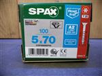 Spax RVS 5x70mm