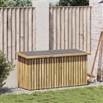 vidaXL Tuinopslagdoos met opslag Bruin 119 x 44 x 58,5 cm