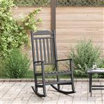 vidaXL Schommelstoel Zwart 65 x 84 x 114 cm Polyetheen