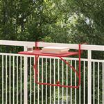 vidaXL Balkontafel hangend inklapbaar 60x40 cm staal rood