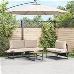 vidaXL Salontafel Bruin Staal