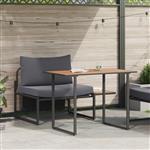 vidaXL Tuin Eetset 2 pcs Antraciet Staal