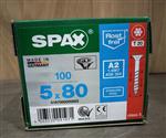 Spax RVS 5x80mm