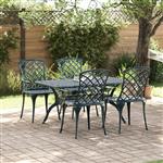 vidaXL Tuinstoel Groen 61 x 60.5 x 93cm Aluminium