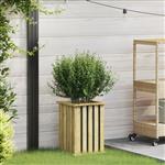 vidaXL Plantenbak Bruin 33 x 33 x 45 cm Geïmpregneerd grenen hout