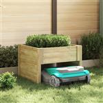 vidaXL Robotmaaiergarage Bruin 73 x 67 x 56 cm