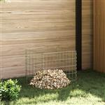 vidaXL Composteerder Grijs Staal