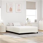 vidaXL Pocketveringmatras medium 160x200x20 cm stof crèmekleurig