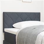 vidaXL Diamant Blok Hoofdbord in Donkergrijs, 100 cm, Velvet