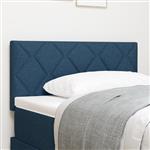 vidaXL Hoofdbord met ruitjes 100 cm stof blauw