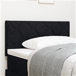 vidaXL Stoffen Hoofdbord Geometric met hoofdeinde Zwart 100 cm Stof