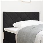 vidaXL Zwart Fluweel Hoofdeinde met Diamantblok Design - 90cm