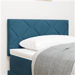 vidaXL Hoofdbord met ruitjes 80 cm fluweel donkerblauw