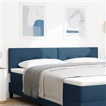 vidaXL Hoofdbord met knopen 180 cm stof blauw