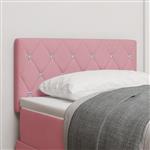 vidaXL Hoofdbord met kristallen knopen 80 cm fluweel roze
