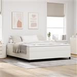 vidaXL Bedframe 180x200 cm ribfluweel crèmekleurig