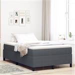 vidaXL Bedframe 120x200 cm ribfluweel donkergrijs