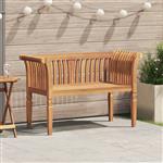 vidaXL Tuinbank Bruin 127,5 x 52 x 80 cm Massief teakhout