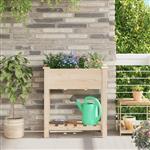 vidaXL Plantenbak met rasters 71x37x76 cm massief vurenhout