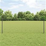 vidaXL Hekpalen - 5 Stuks U-Channel - Grijs - 80 cm - Staal