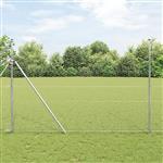 vidaXL Hexagon Hek Zilver 1.6 x 100 m Gegalvaniseerd staal