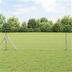 vidaXL Hexagon Hek Zilver 0.8 x 100 m Gegalvaniseerd staal