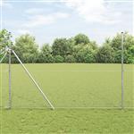 vidaXL Hexagon Hek Zilver 1.5 x 50 m Gegalvaniseerd staal