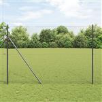 vidaXL Gelaste draadhek Grijs 1.6 x 25 m Staal