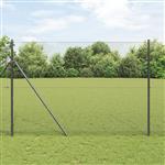 vidaXL Gelaste draadhek Grijs 1.6 x 10 m Staal