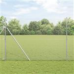 vidaXL Gelaste draadhek Zilver 1.6 x 50 m Staal
