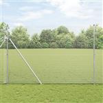 vidaXL Gelaste draadhek Zilver 1.5 x 50 m Staal