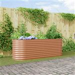 vidaXL Verhoogde plantenbak Bruin 240 x 80 x 81 cm Staal