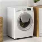 vidaXL Wasmachine Basis met Wielen 2 stuks Lengte 46-71 cm 300 kg