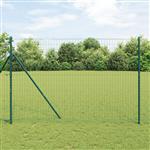 vidaXL Euro Hek Groen 1.6 x 10 m PVC-gecoat ijzer