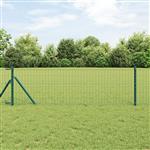 vidaXL Euro Hek Groen 0.4 x 10 m PVC-gecoat ijzer