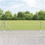 vidaXL Hekpalen 7 pcs Zilver Ø32mm 50 cm Gegalvaniseerd staal