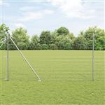vidaXL Hekpalen met Spike 7 st Ø32 mm 180 cm Verzinkt Staal