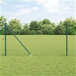 vidaXL Heipalen met Punt 13 stuks Ø32 mm 140 cm Gegalvaniseerd Staal